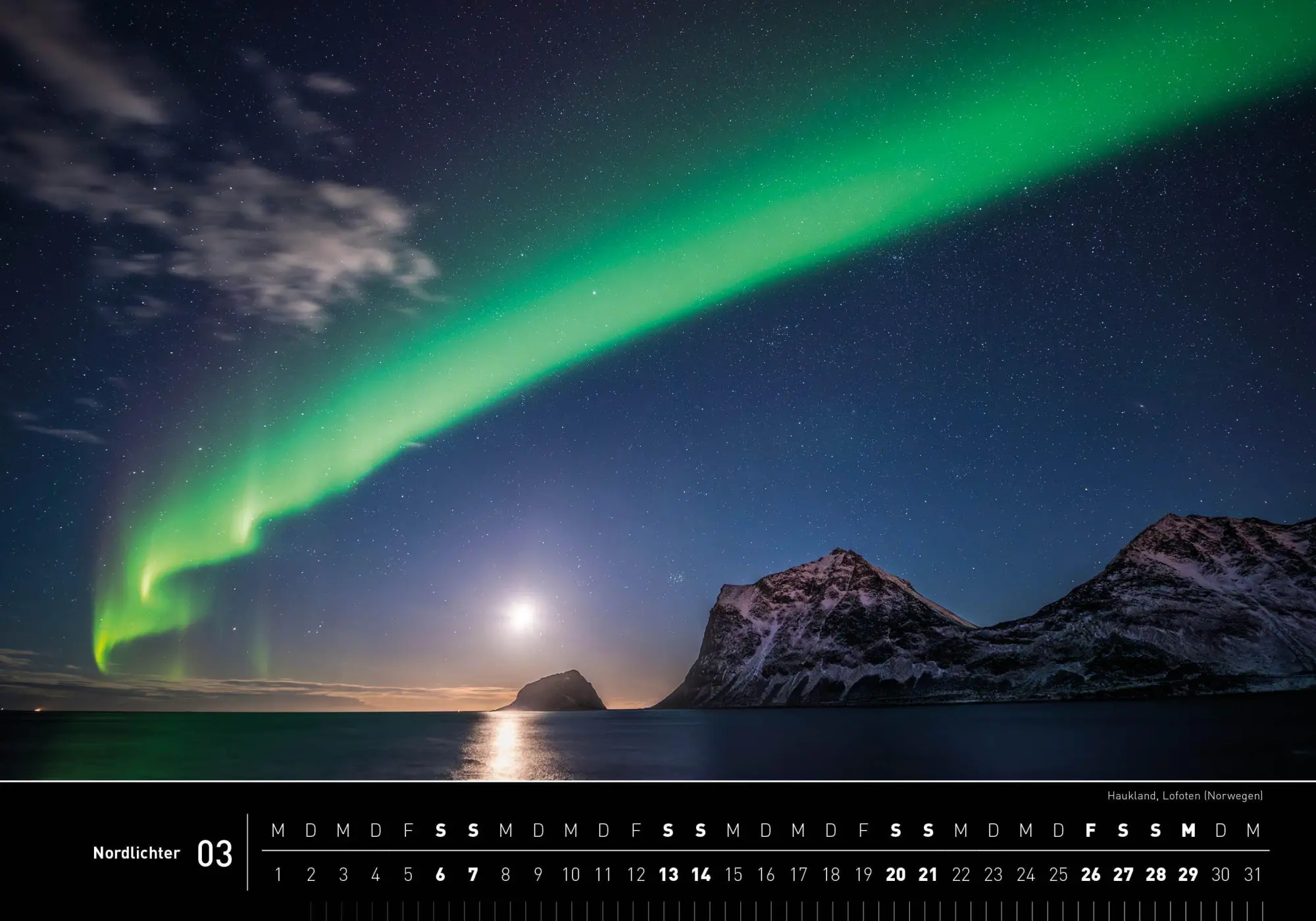 Bild: 9783968556949 | Nordlichter Premiumkalender 2027 | Robert Haasmann | Kalender | 14 S.