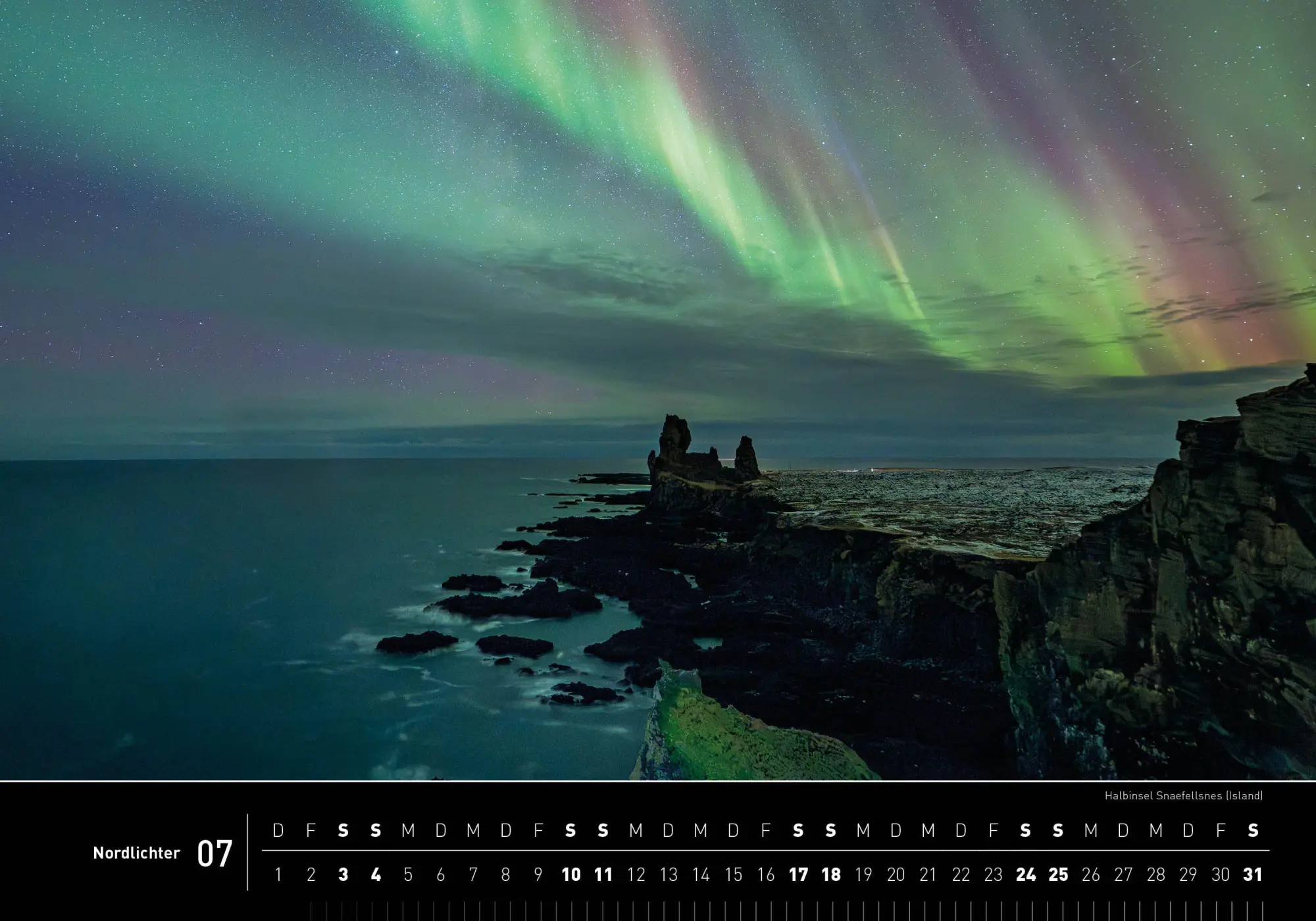 Bild: 9783968556949 | Nordlichter Premiumkalender 2027 | Robert Haasmann | Kalender | 14 S.