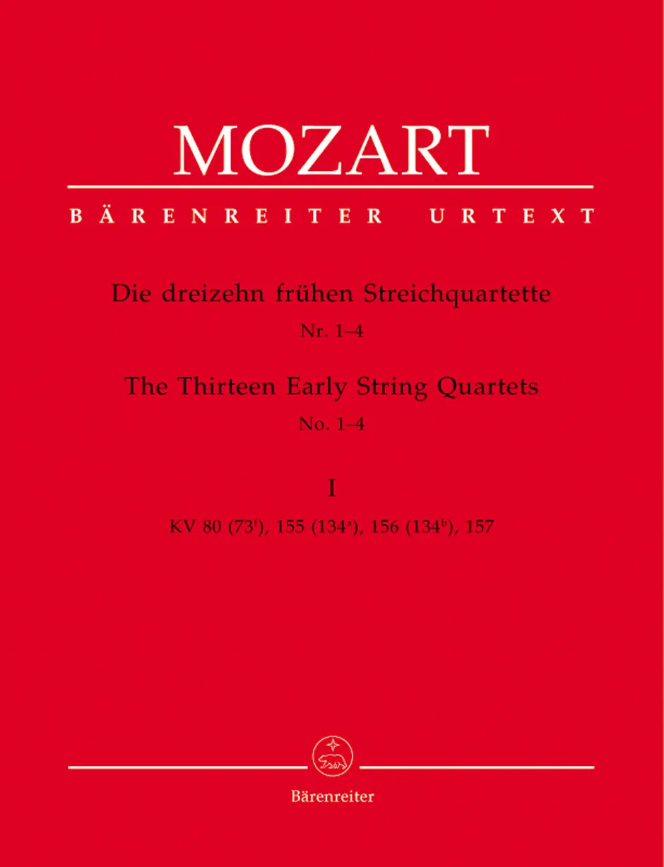 Cover: 9790006456949 | Thirteen Early String Quartets Volume 1 Nos 1-4 | Mozart | Buch