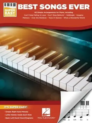 Cover: 840126907049 | Best Songs Ever Super Easy Piano Songbook - Beginner Piano Book for...