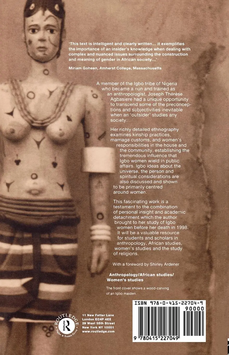 Rückseite: 9780415227049 | Women in Igbo Life and Thought | Joseph Therese Agbasiere | Buch