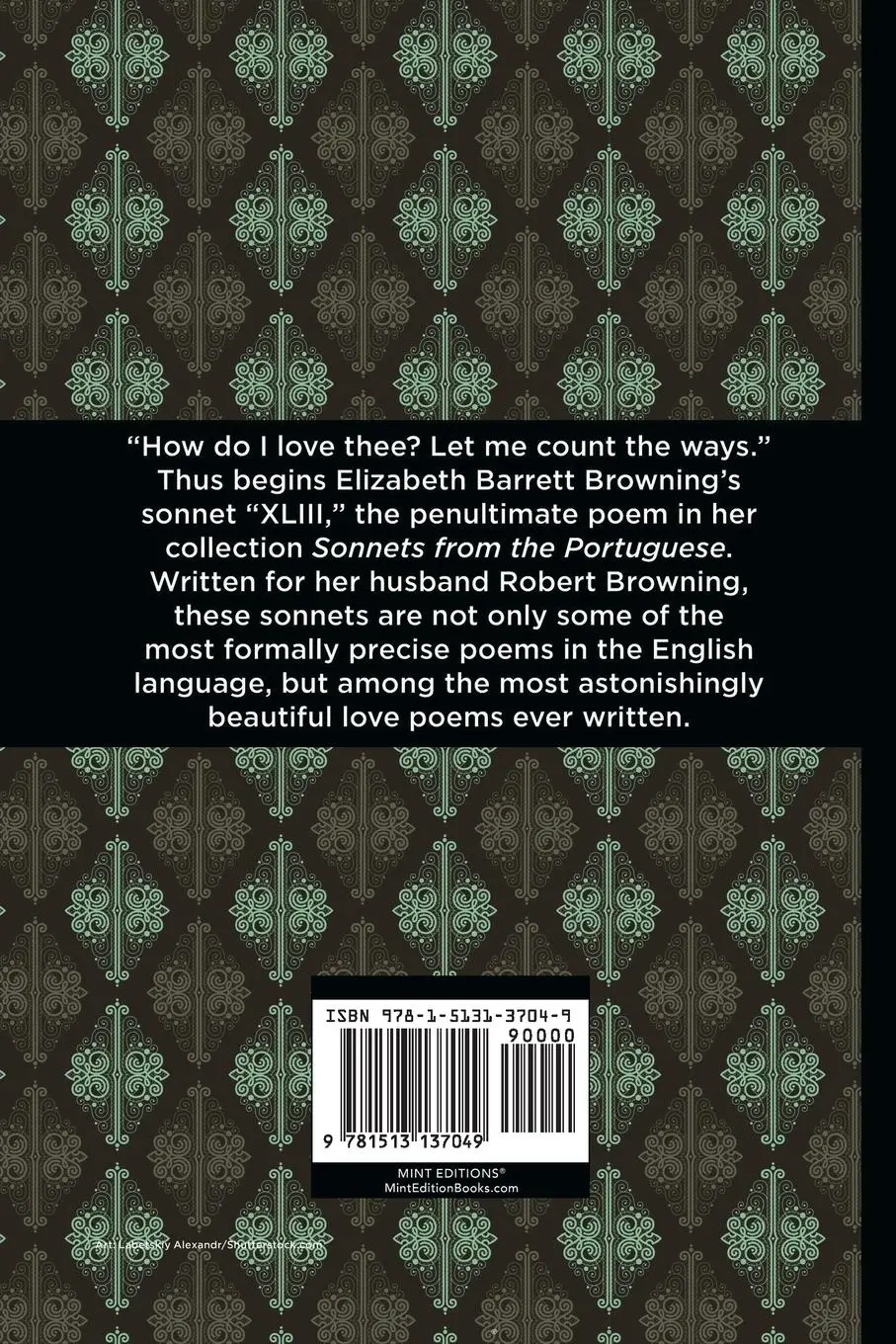 Rückseite: 9781513137049 | Sonnets from the Portuguese | Large Print Edition | Browning | Buch