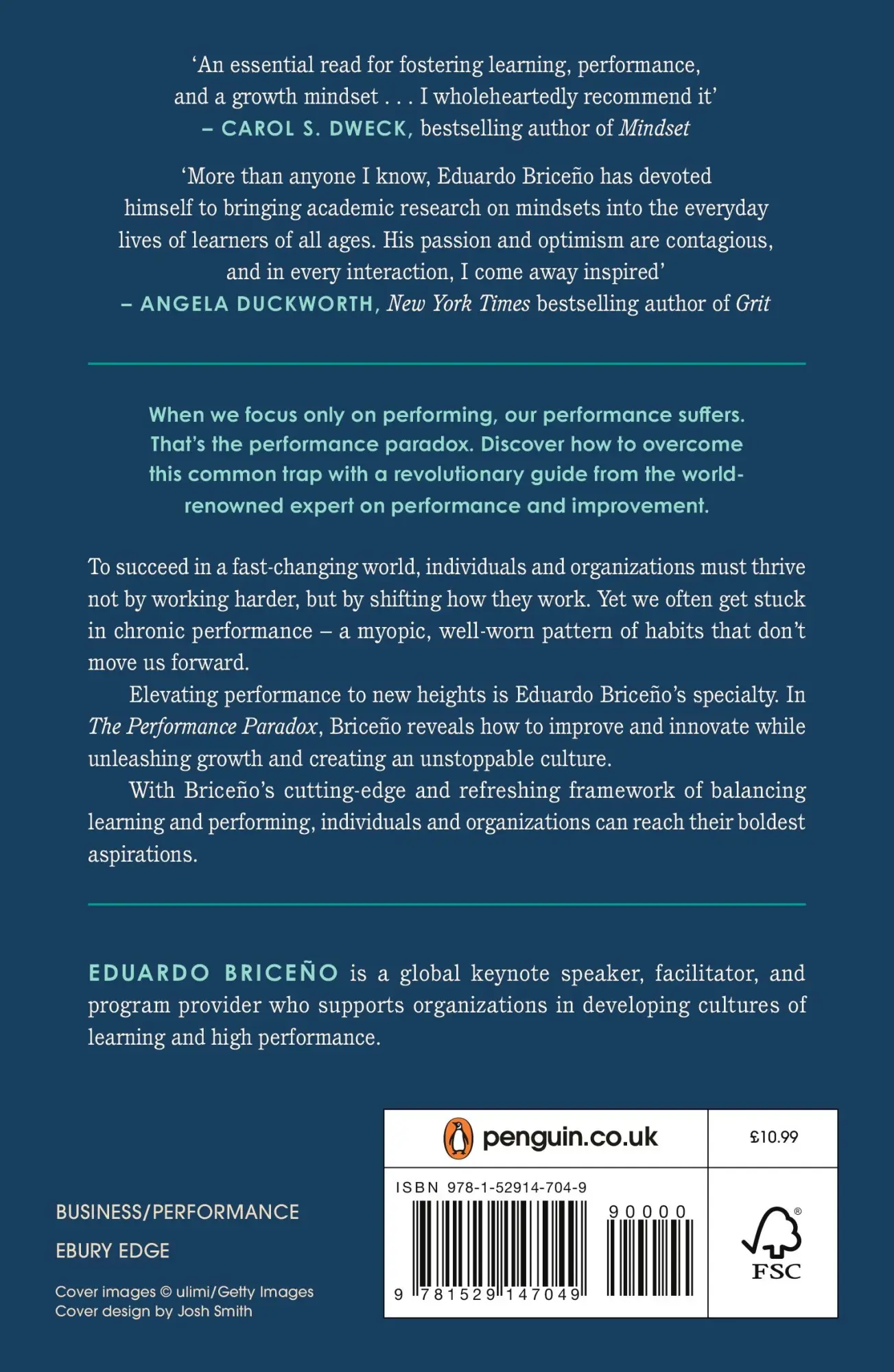 Rückseite: 9781529147049 | The Performance Paradox | Eduardo Briceno | Taschenbuch | Ebury Edge