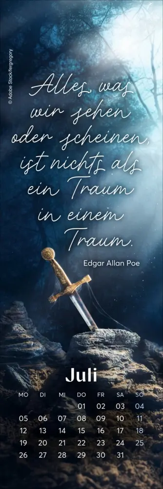 Bild: 9783756417049 | Fantasy Lesezeichen &amp; Kalender 2027 | Kalender | Geblockt | 13 S.