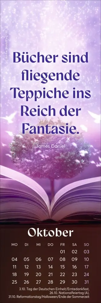 Bild: 9783756417049 | Fantasy Lesezeichen &amp; Kalender 2027 | Kalender | Geblockt | 13 S.