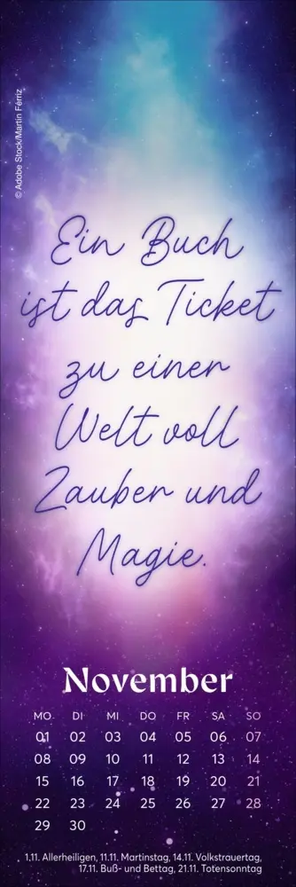 Bild: 9783756417049 | Fantasy Lesezeichen &amp; Kalender 2027 | Kalender | Geblockt | 13 S.