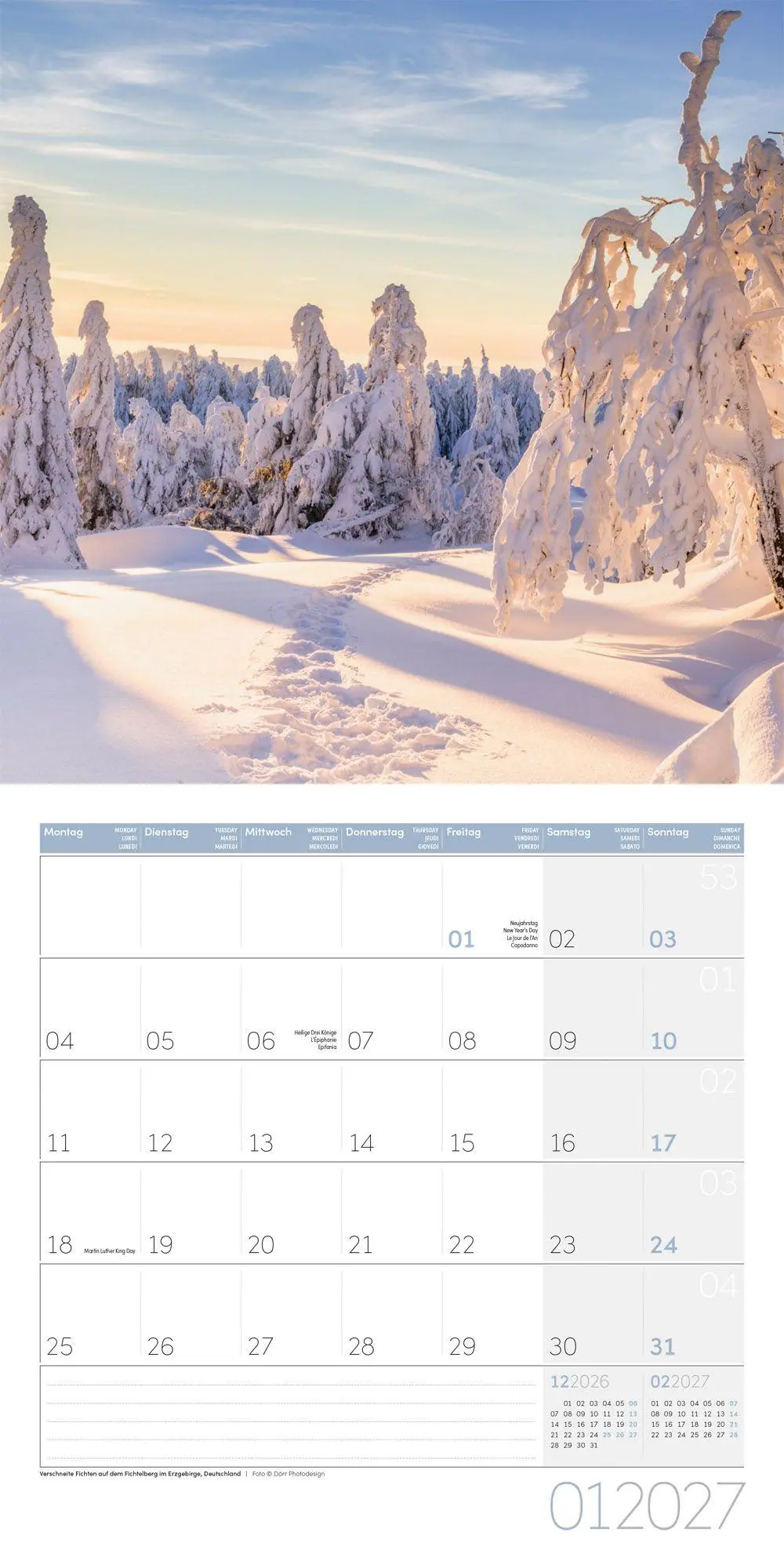 Bild: 9783838447049 | Traumpfade Kalender 2027 - 30x30 - Art12 | Ackermann Kunstverlag GmbH