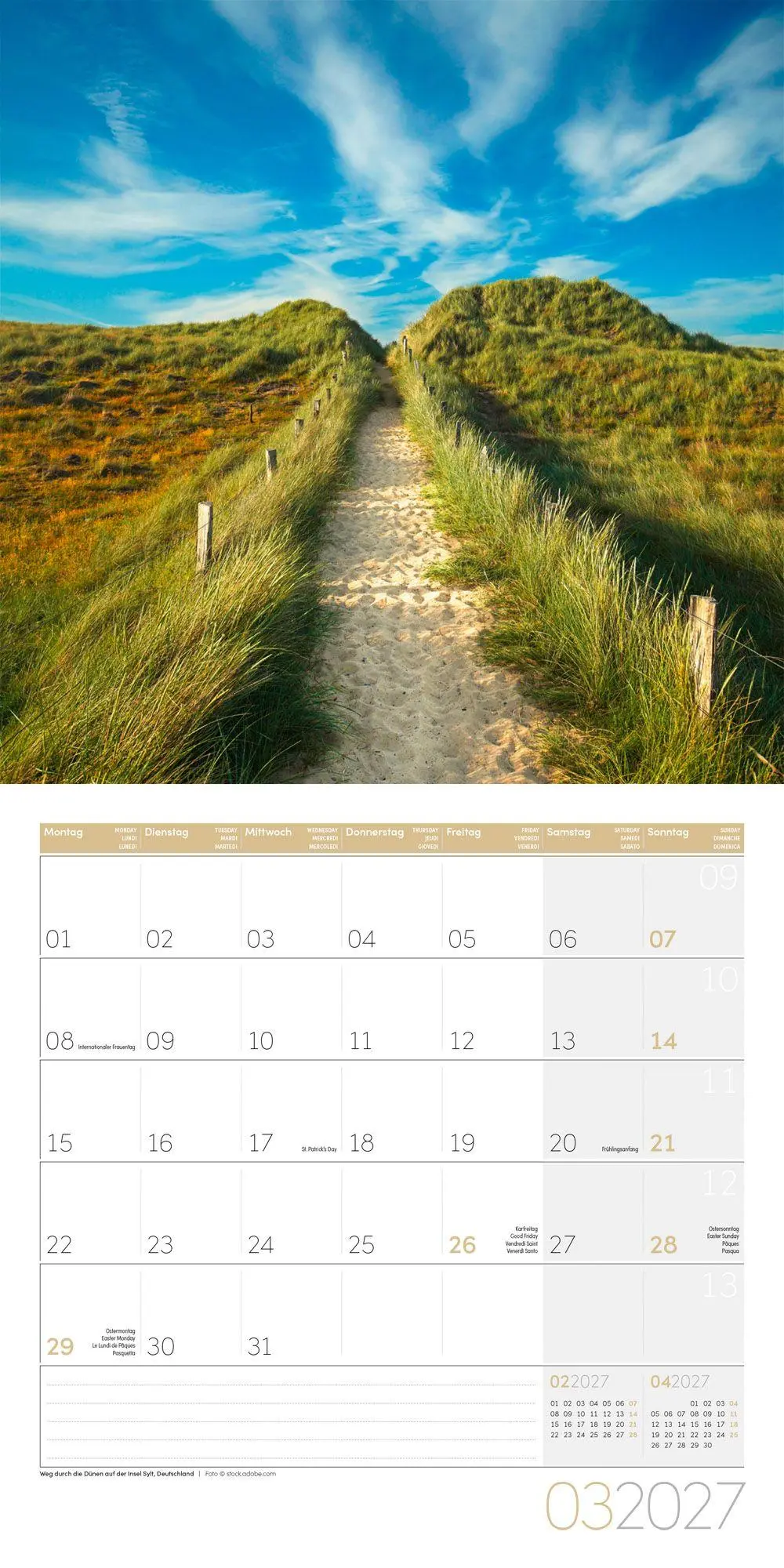 Bild: 9783838447049 | Traumpfade Kalender 2027 - 30x30 - Art12 | Ackermann Kunstverlag GmbH