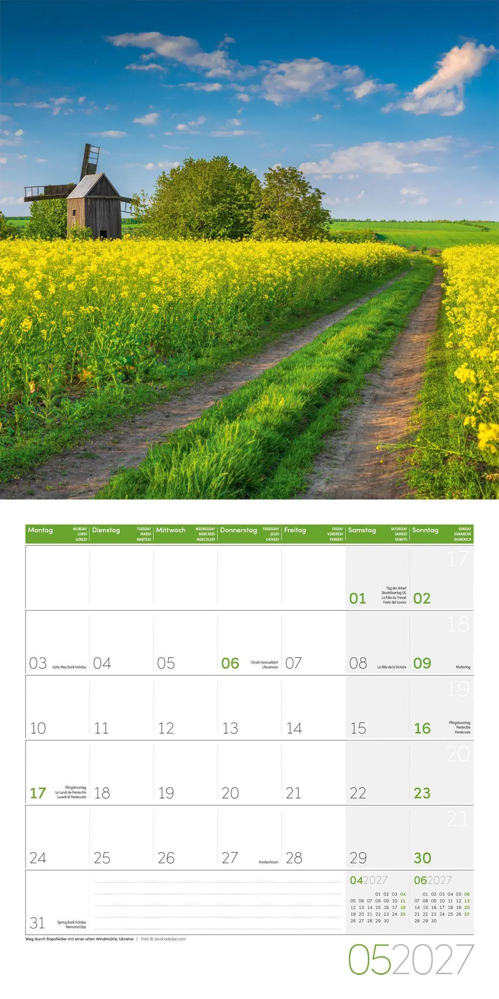Bild: 9783838447049 | Traumpfade Kalender 2027 - 30x30 - Art12 | Ackermann Kunstverlag GmbH