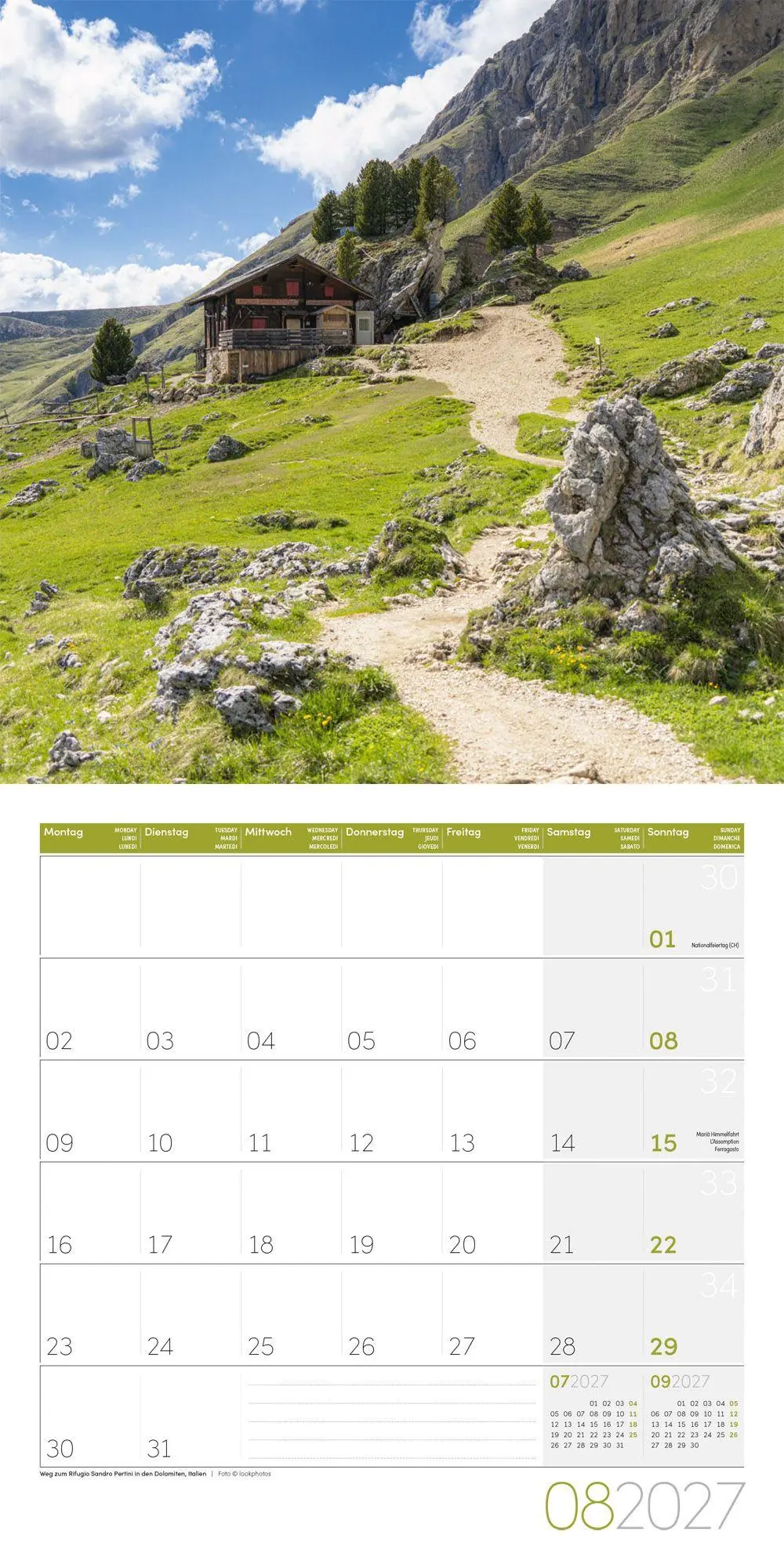 Bild: 9783838447049 | Traumpfade Kalender 2027 - 30x30 - Art12 | Ackermann Kunstverlag GmbH