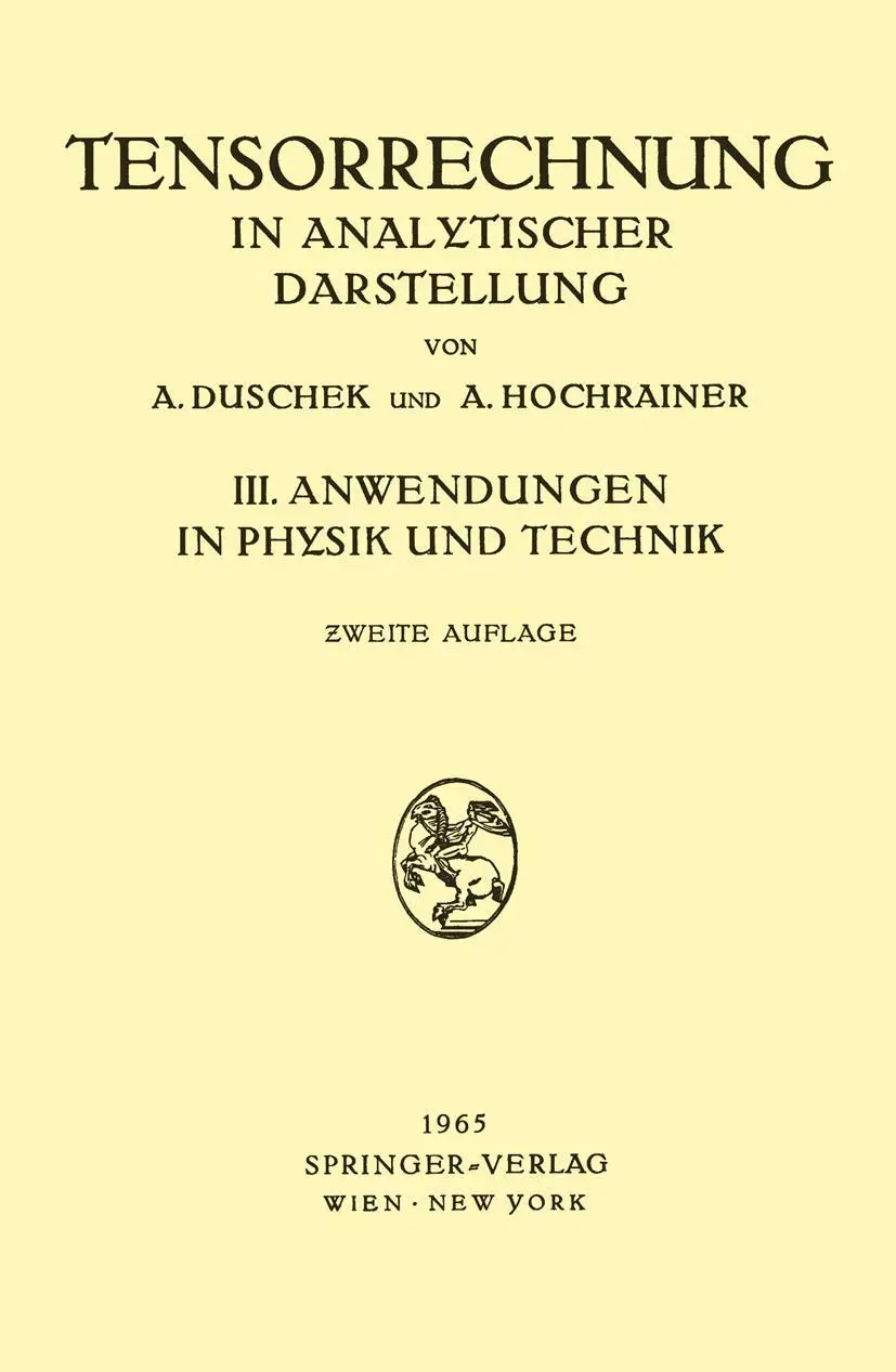 Cover: 9783211807149 | Grundzüge der Tensorrechnung in Analytischer Darstellung | Taschenbuch Cover: 9783211807149 | Grundzüge der Tensorrechnung in Analytischer Darstellung | Taschenbuch