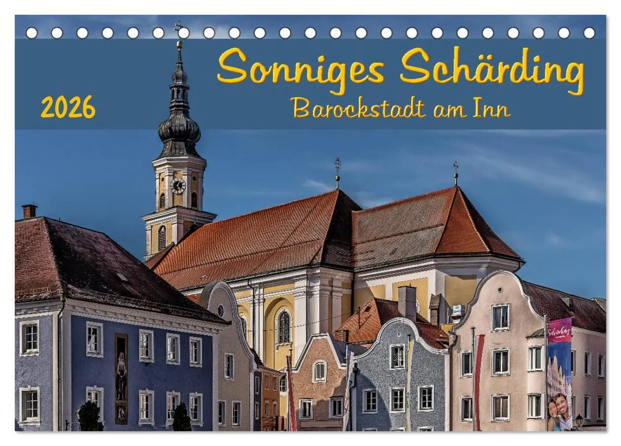 Cover: 9783457807149 | Sonniges Schärding, Barockstadt am Inn (Tischkalender 2026 DIN A5...