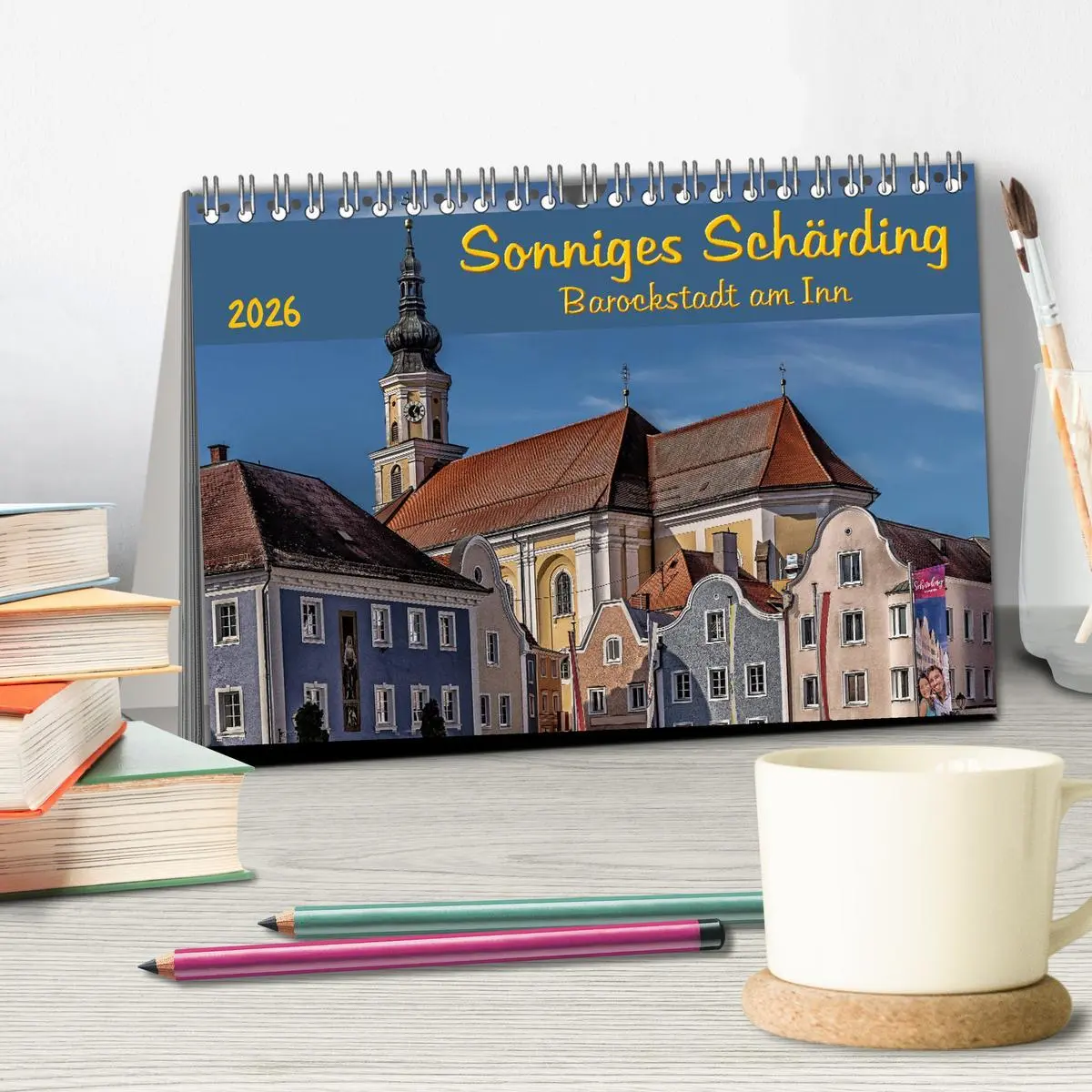 Bild: 9783457807149 | Sonniges Schärding, Barockstadt am Inn (Tischkalender 2026 DIN A5...