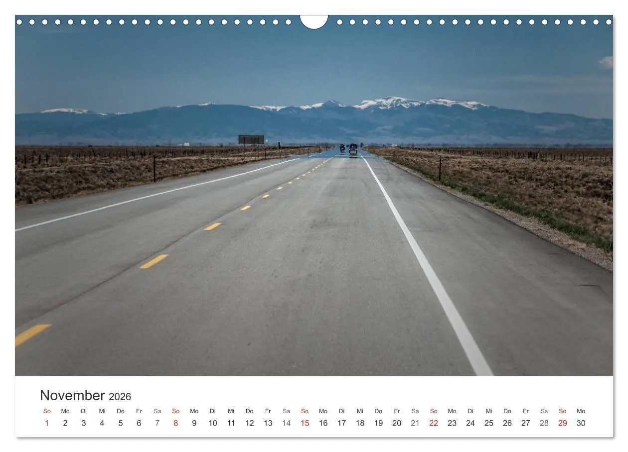 Bild: 9783516067149 | USA Roads (Wandkalender 2026 DIN A3 quer), CALVENDO Monatskalender