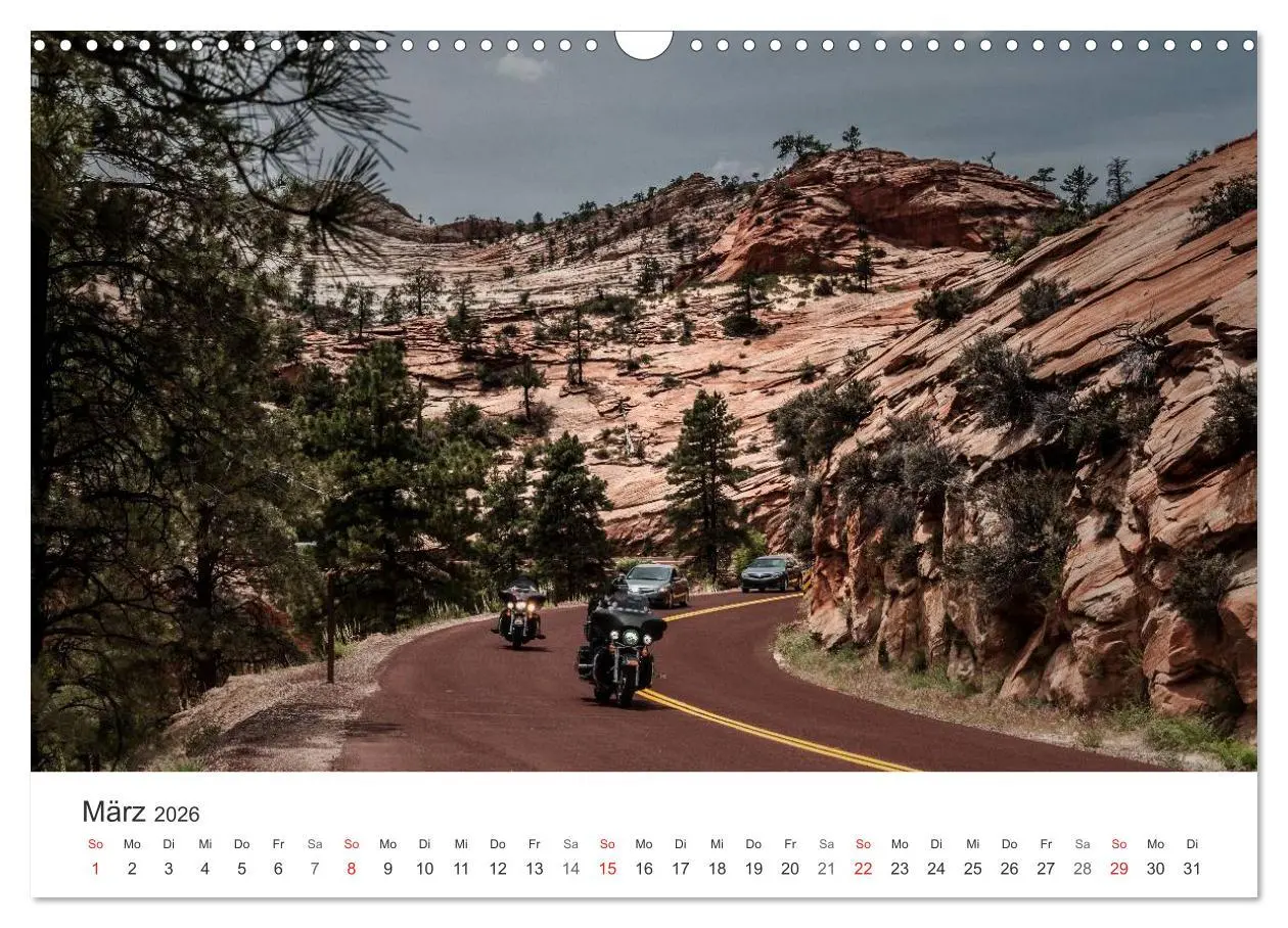 Bild: 9783516067149 | USA Roads (Wandkalender 2026 DIN A3 quer), CALVENDO Monatskalender