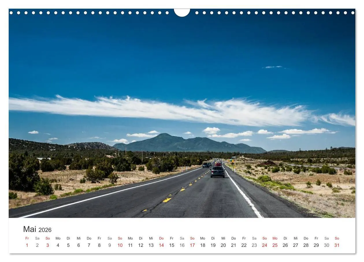 Bild: 9783516067149 | USA Roads (Wandkalender 2026 DIN A3 quer), CALVENDO Monatskalender