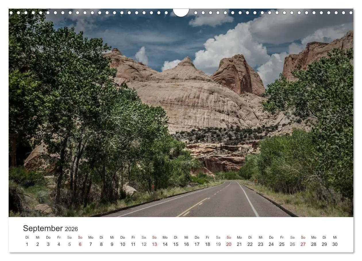Bild: 9783516067149 | USA Roads (Wandkalender 2026 DIN A3 quer), CALVENDO Monatskalender