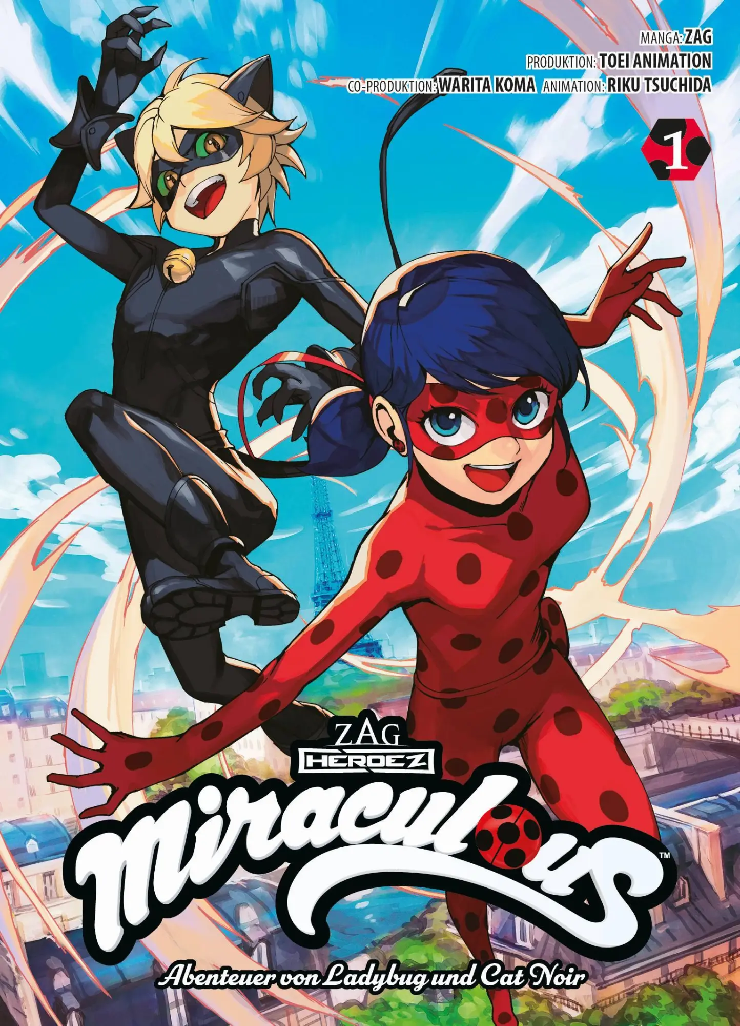 Cover: 9783741627149 | Miraculous - Die Abenteuer von Ladybug und Cat Noir (Manga) 01 | Buch