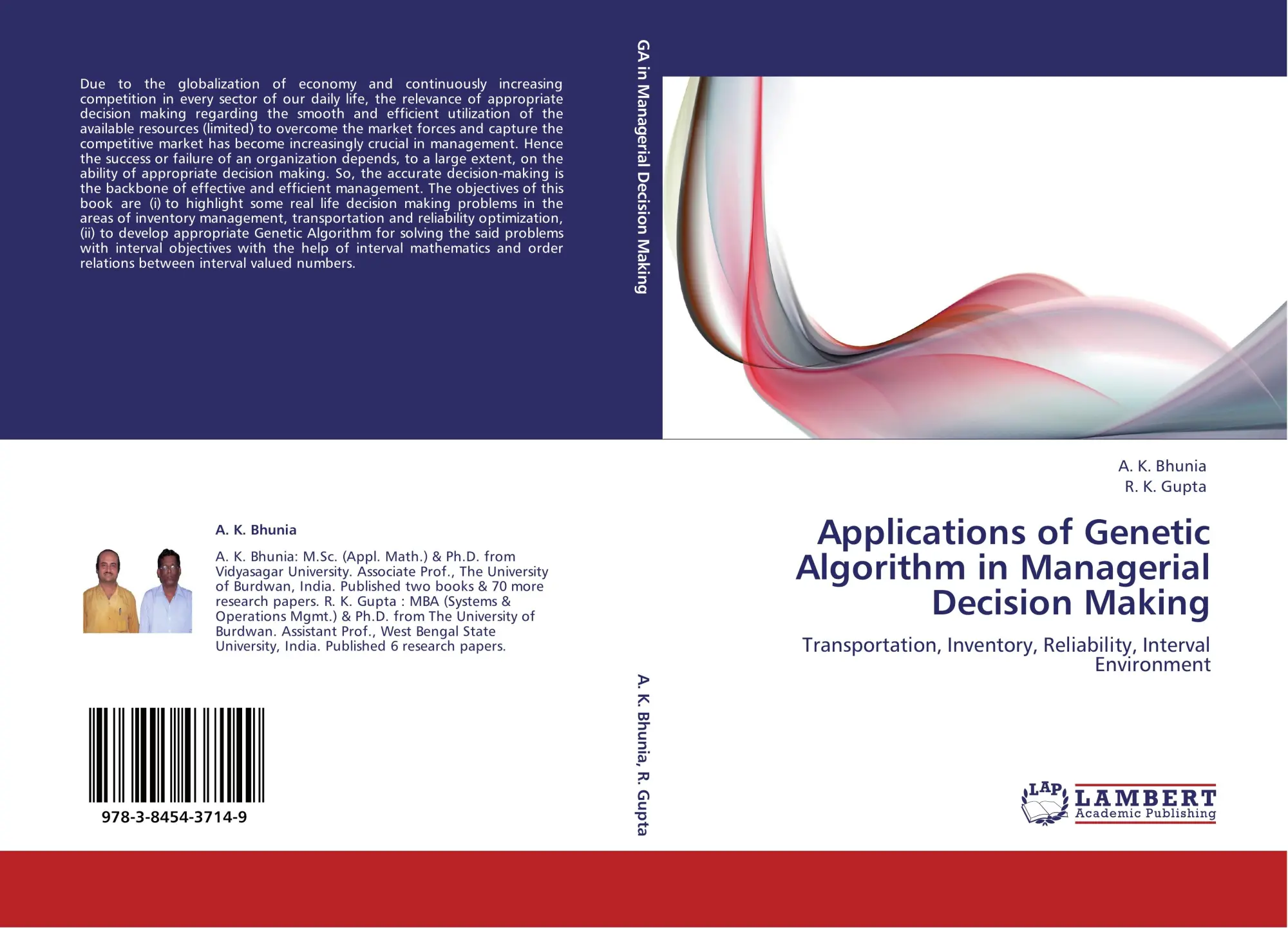Cover: 9783845437149 | Applications of Genetic Algorithm in Managerial Decision Making | Buch