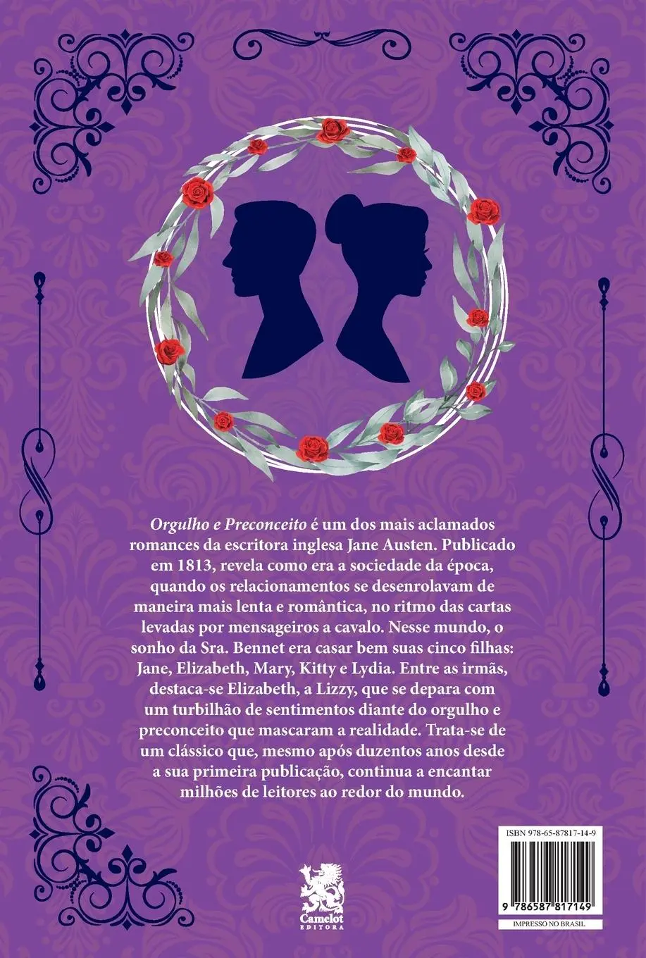 Rückseite: 9786587817149 | Orgulho e Preconceito | Jane Austen | Taschenbuch | Portugiesisch