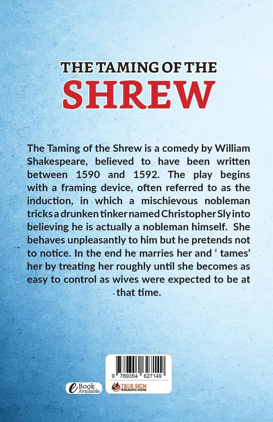 Rückseite: 9789354627149 | The Taming of The Shrew | William Shakespeare | Taschenbuch | Englisch