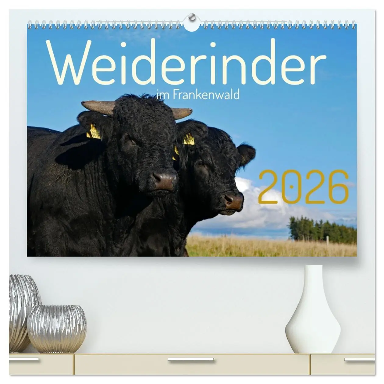 Cover: 9783457417249 | Weiderinder im Frankenwald (hochwertiger Premium Wandkalender 2026...