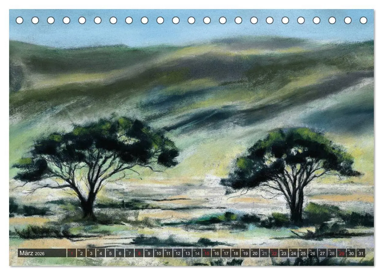 Bild: 9783457967249 | Afrika in Pastellgemälden (Tischkalender 2026 DIN A5 quer),...