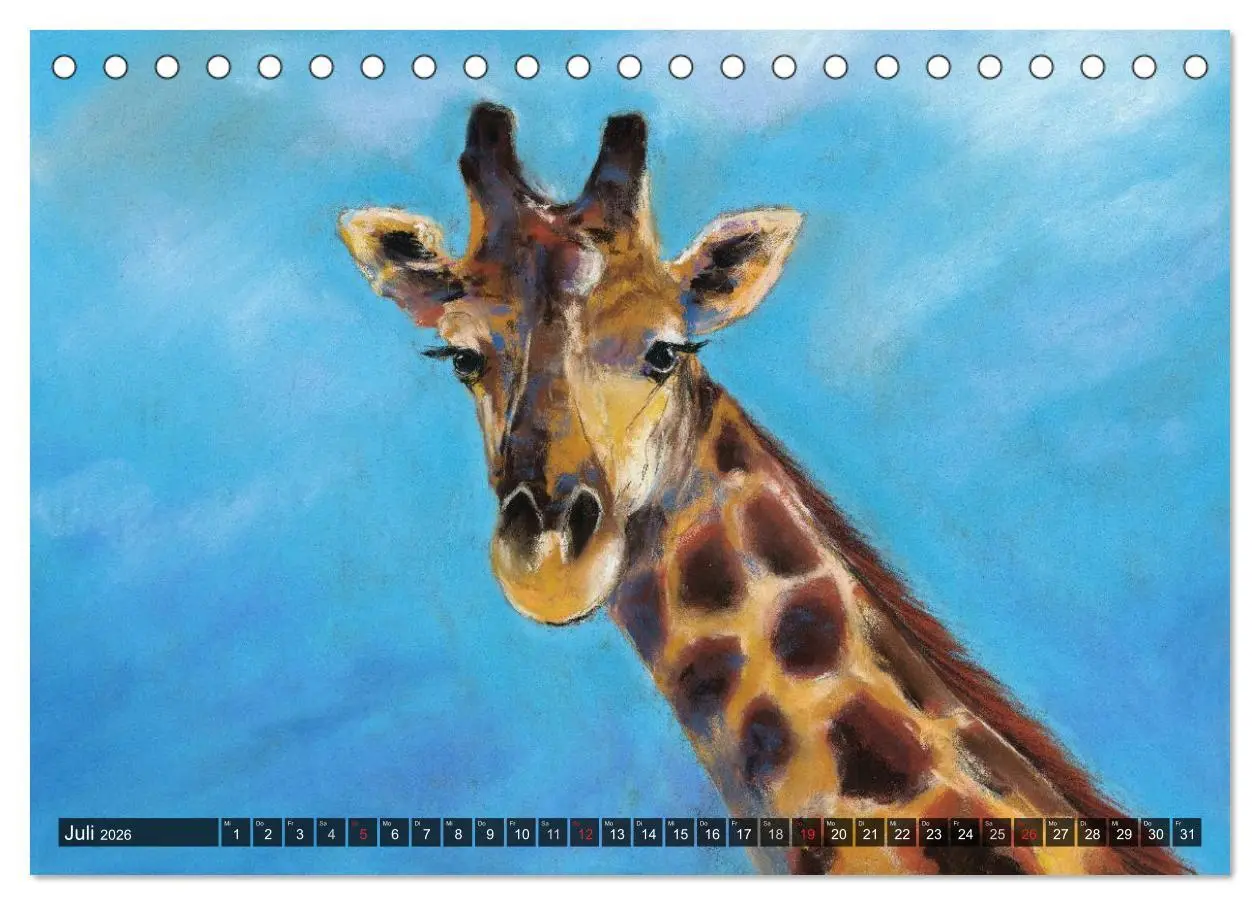 Bild: 9783457967249 | Afrika in Pastellgemälden (Tischkalender 2026 DIN A5 quer),...