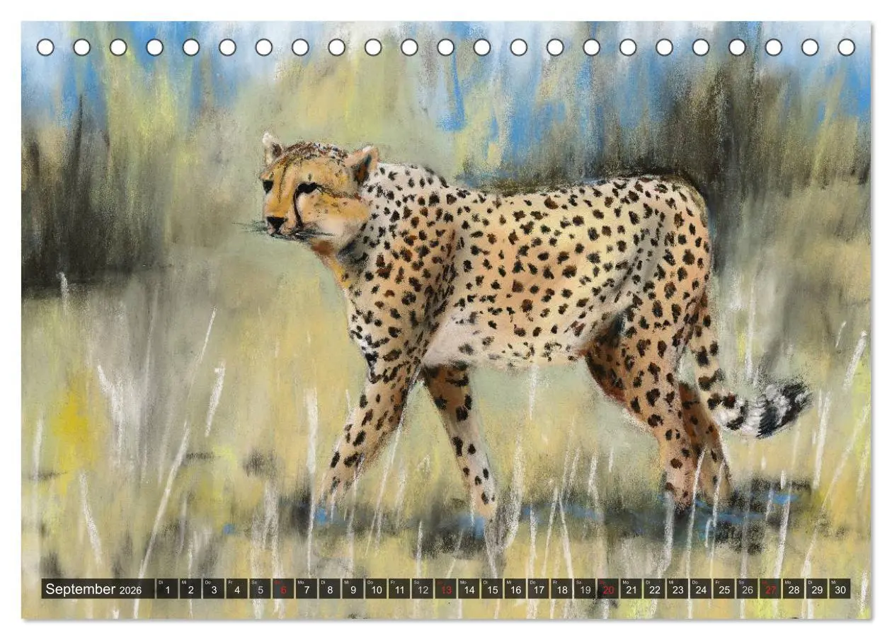 Bild: 9783457967249 | Afrika in Pastellgemälden (Tischkalender 2026 DIN A5 quer),...