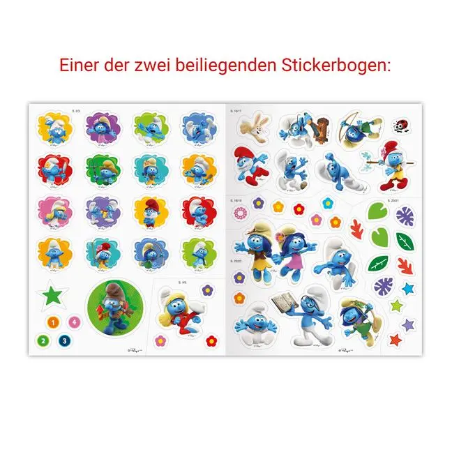 Bild: 9783473497249 | Die Schlümpfe: Mein schlumpfiger Stickerspaß | Stefanie Hahn | Buch