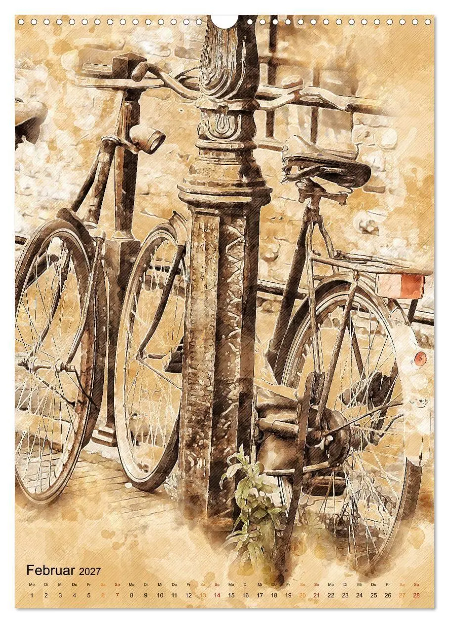 Bild: 9783569527249 | Fahrrad - Retro-Kalender (Wandkalender 2027 DIN A3 hoch), CALVENDO...