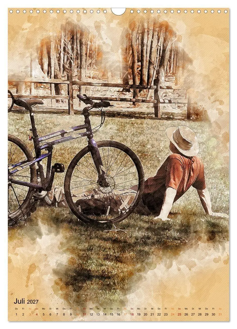 Bild: 9783569527249 | Fahrrad - Retro-Kalender (Wandkalender 2027 DIN A3 hoch), CALVENDO...