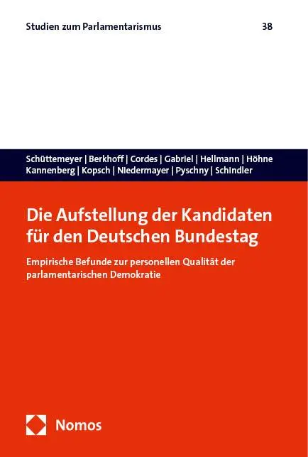Cover: 9783756017249 | Die Aufstellung der Kandidaten für den Deutschen Bundestag | Buch
