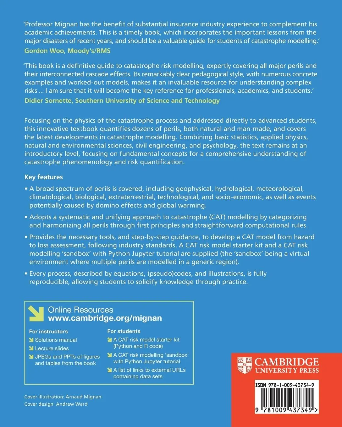 Rückseite: 9781009437349 | Introduction to Catastrophe Risk Modelling | A Physics-based Approach