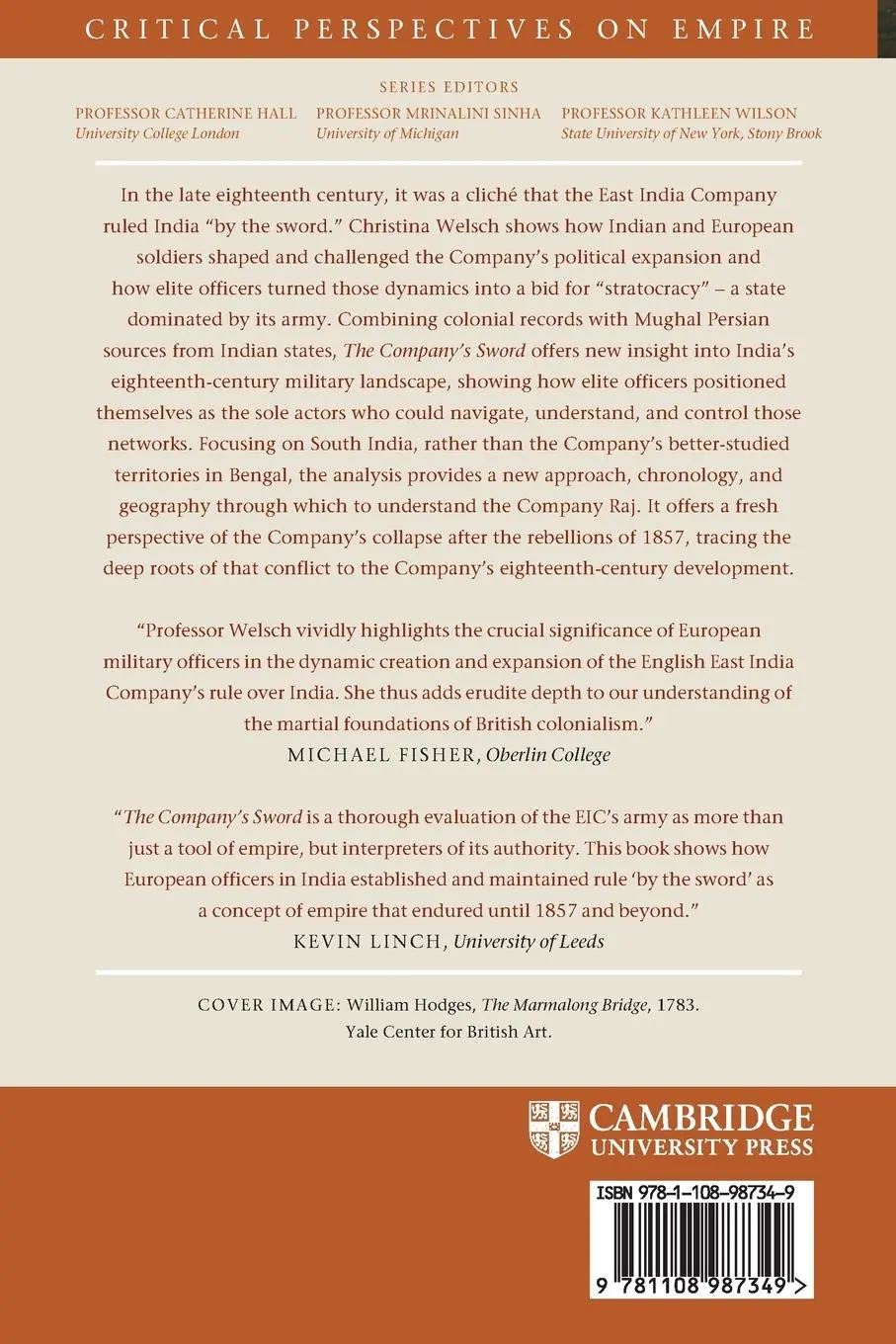 Rückseite: 9781108987349 | The Company's Sword | Christina Welsch | Taschenbuch | Englisch | 2024