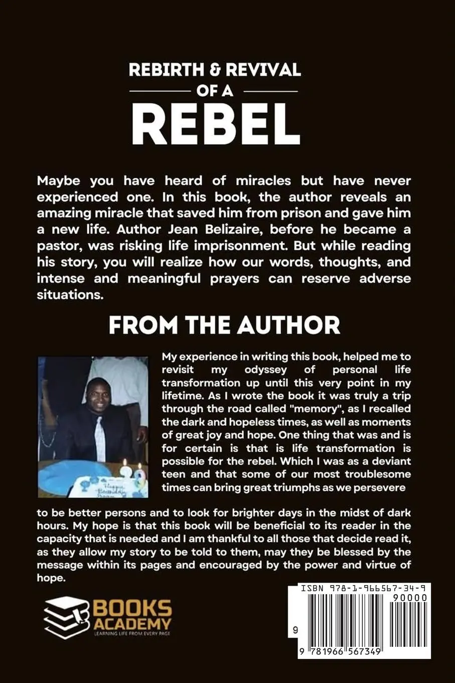 Rückseite: 9781966567349 | Rebirth &amp; Revival Of A Rebel | Jean P. Belizaire | Taschenbuch | 2025