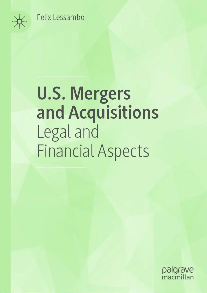 Cover: 9783030857349 | U.S. Mergers and Acquisitions | Legal and Financial Aspects | Lessambo