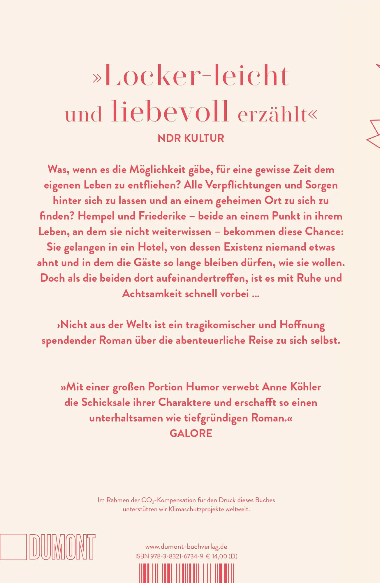 Rückseite: 9783832167349 | Nicht aus der Welt | Roman | Anne Köhler | Taschenbuch | 345 S. | 2024