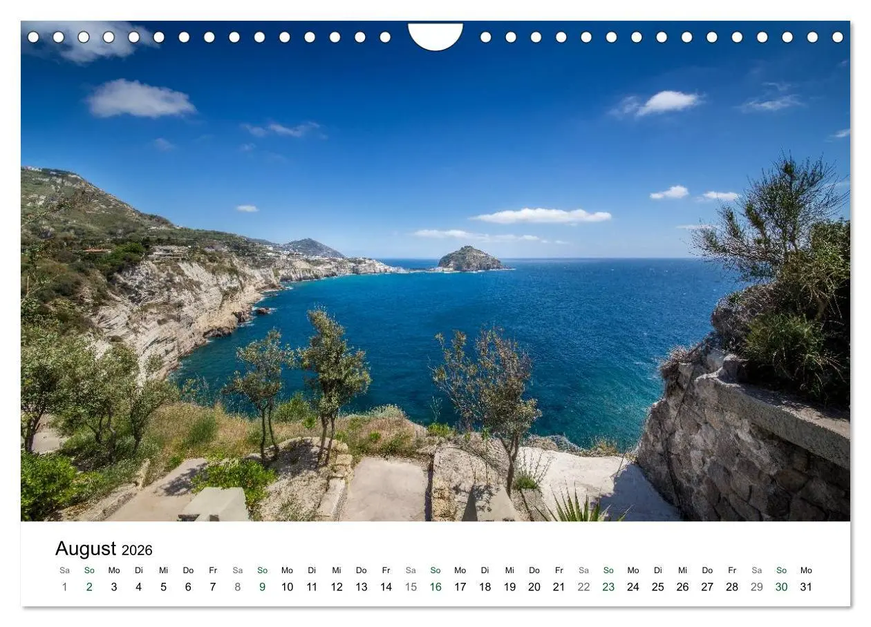 Bild: 9783457947449 | Ischia - Isola verde (Wandkalender 2026 DIN A4 quer), CALVENDO...