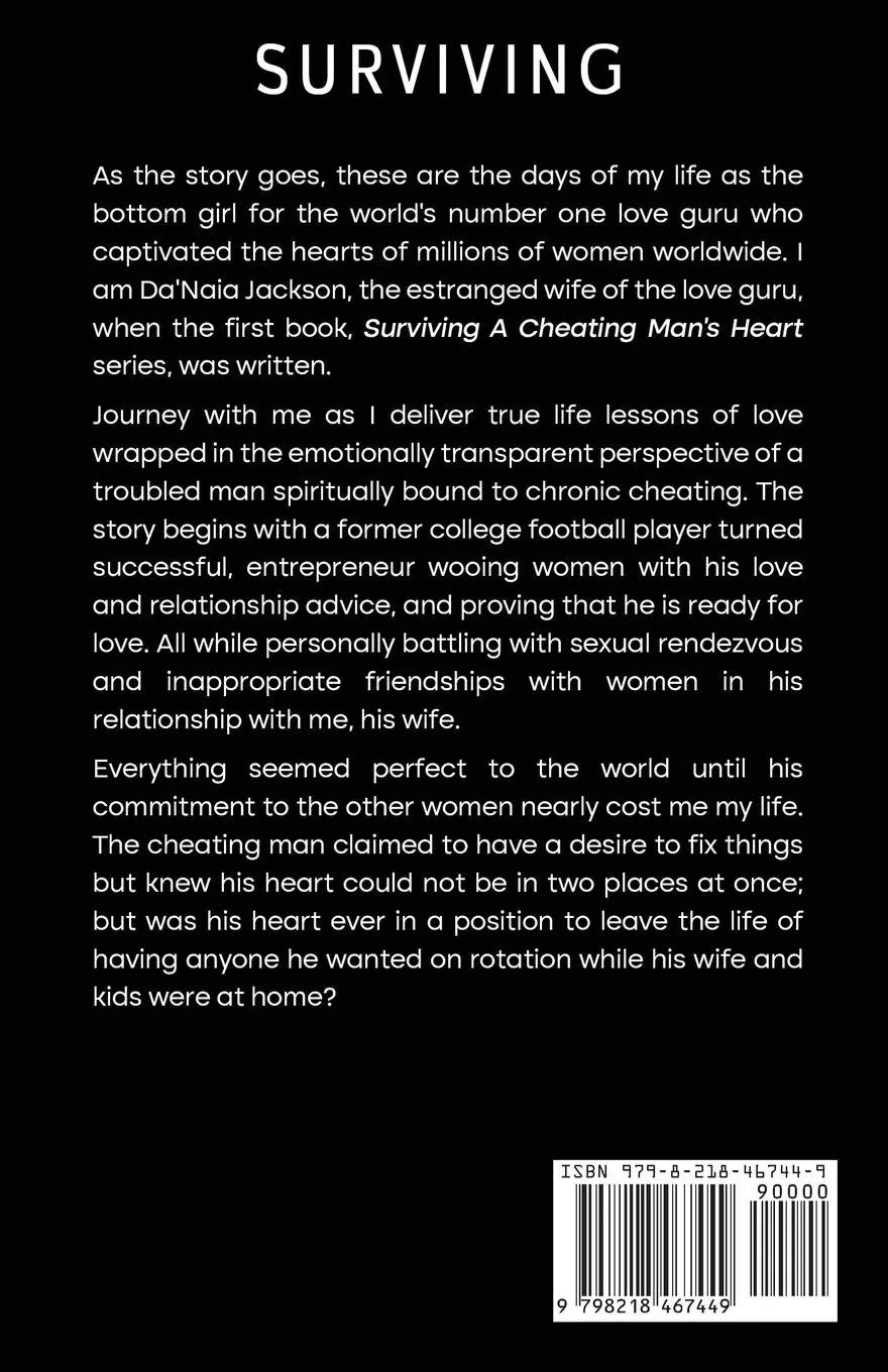 Rückseite: 9798218467449 | Surviving A Cheating Man's Heart | Da'Naia Jackson | Taschenbuch