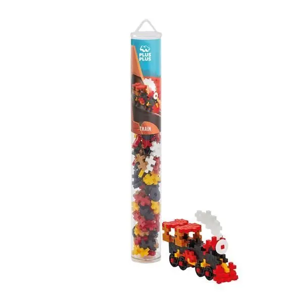 Cover: 5710409107549 | Plus-Plus 100 Tube Kreativ Bausteine Zug | 9604285 | 2024 | PLUS PLUS