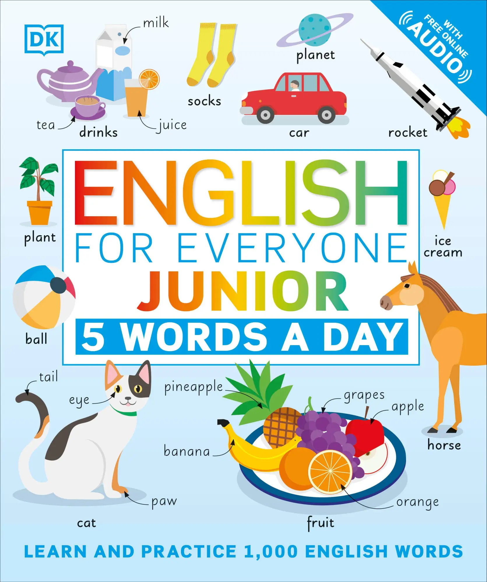 Cover: 9780744027549 | English for Everyone Junior: 5 Words a Day | Dk | Taschenbuch | 2021