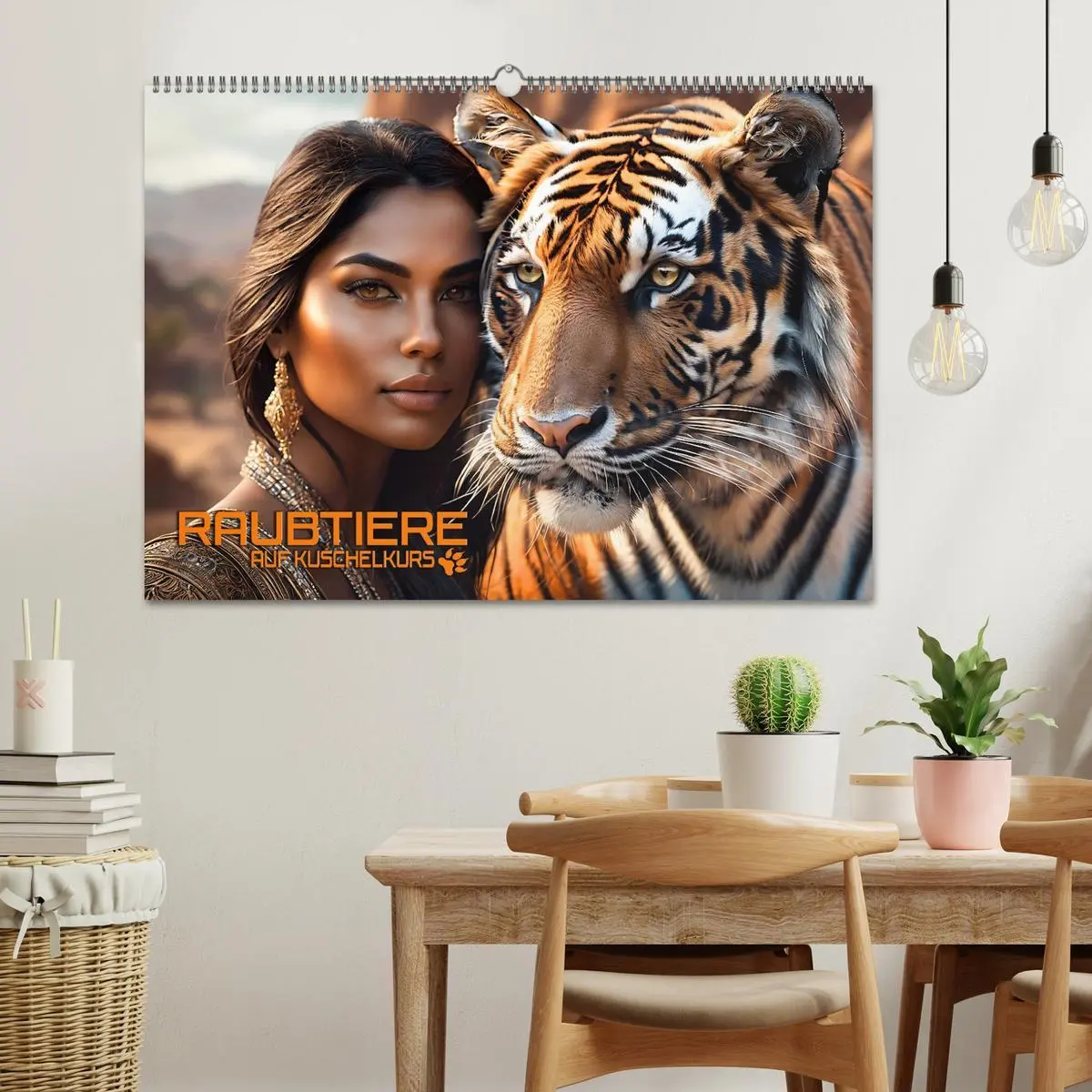 Bild: 9783457487549 | Raubtiere auf Kuschelkurs (Wandkalender 2026 DIN A2 quer), CALVENDO...
