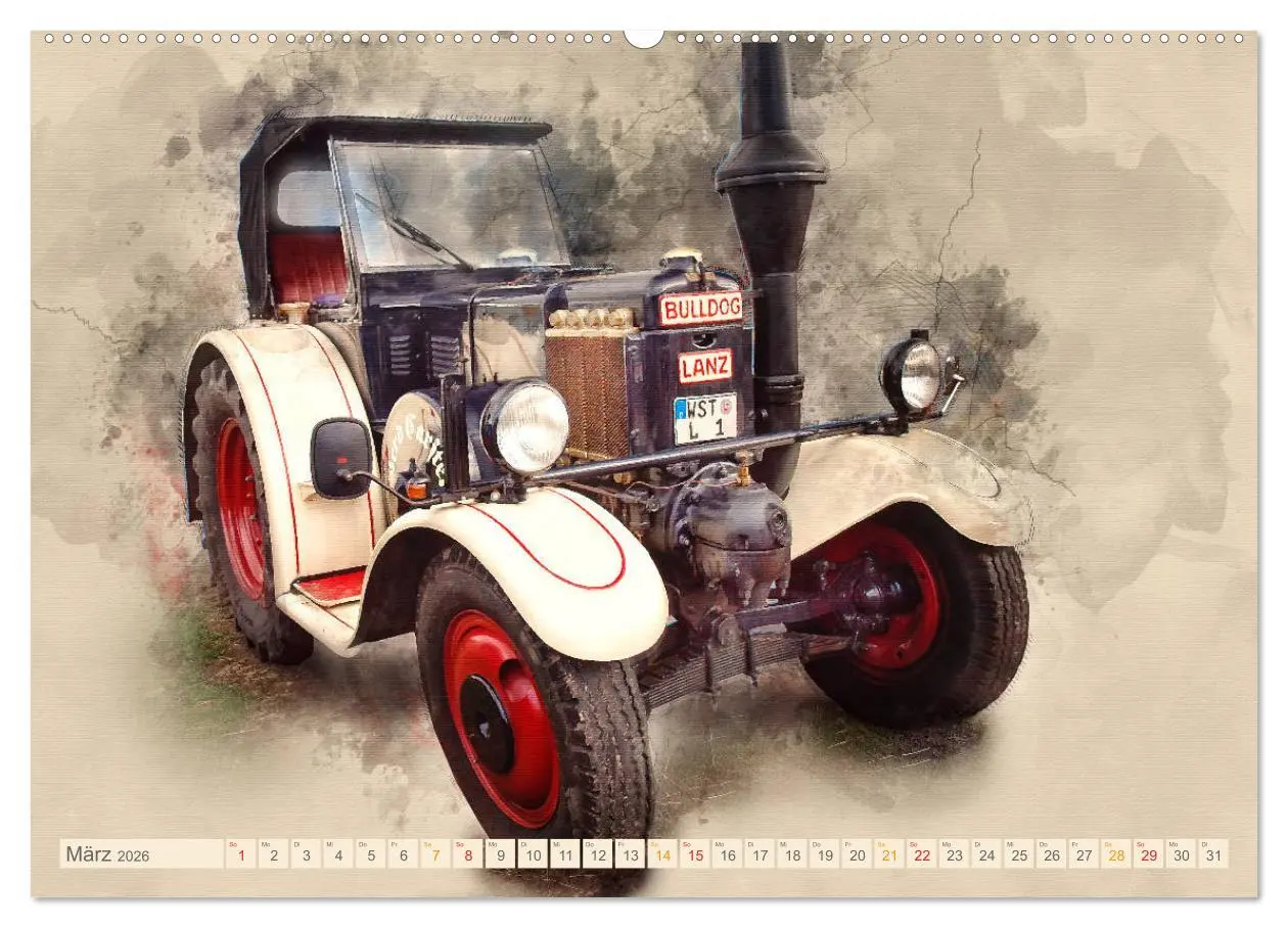 Bild: 9783457867549 | Traktoren für Liebhaber (Wandkalender 2026 DIN A2 quer), CALVENDO...