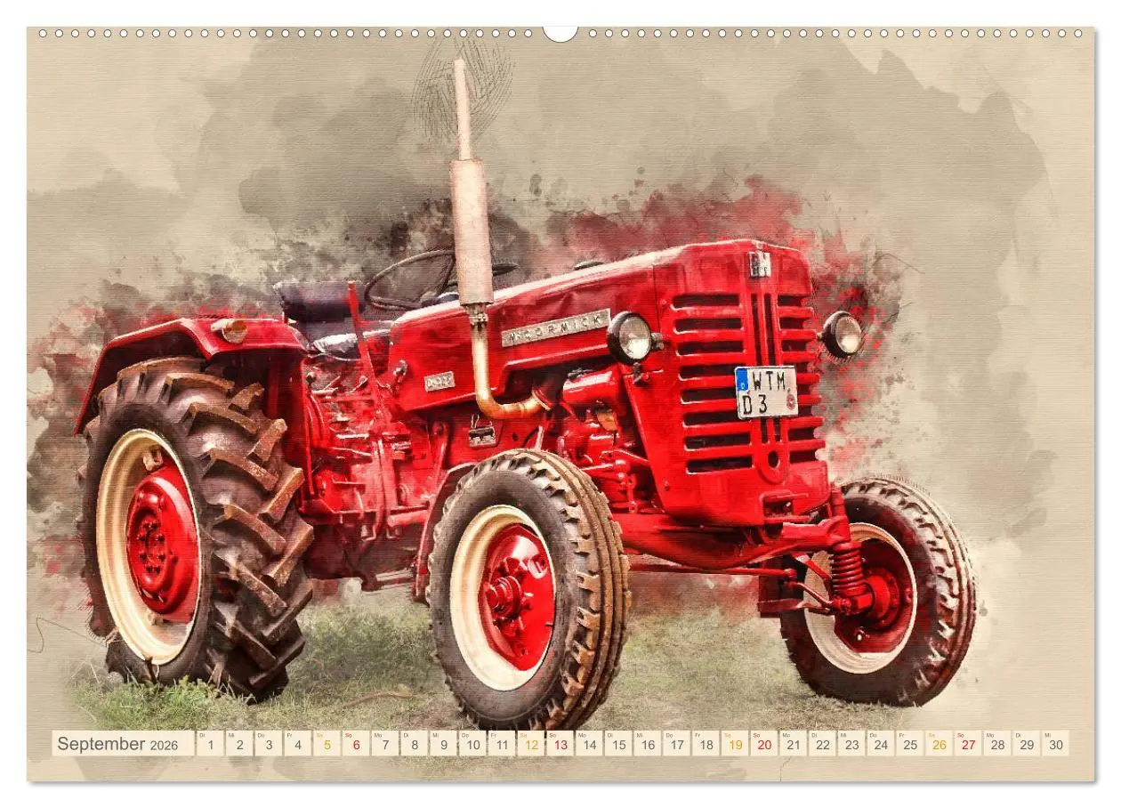 Bild: 9783457867549 | Traktoren für Liebhaber (Wandkalender 2026 DIN A2 quer), CALVENDO...