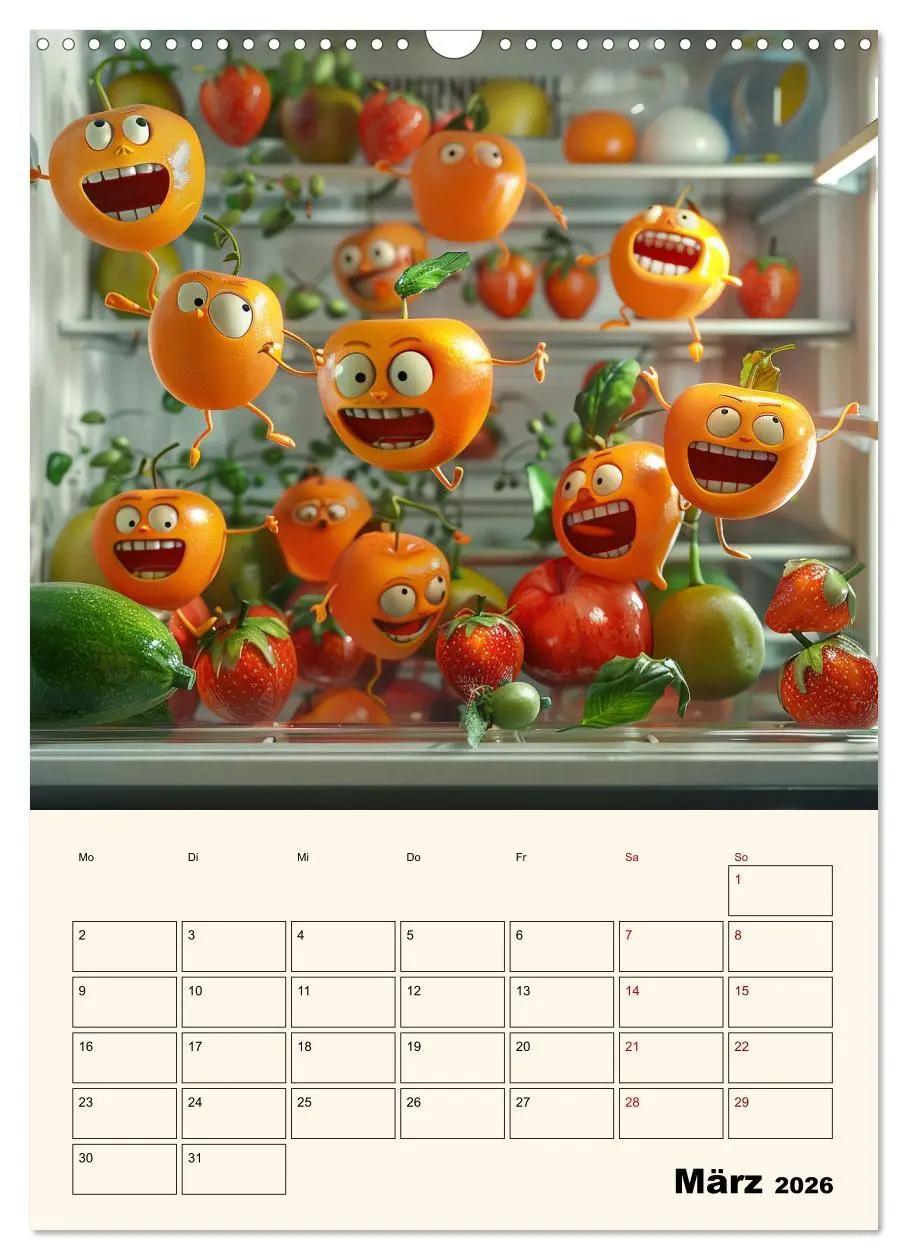 Bild: 9783516267549 | Nachts im Kühlschrank (Wandkalender 2026 DIN A3 hoch), CALVENDO...