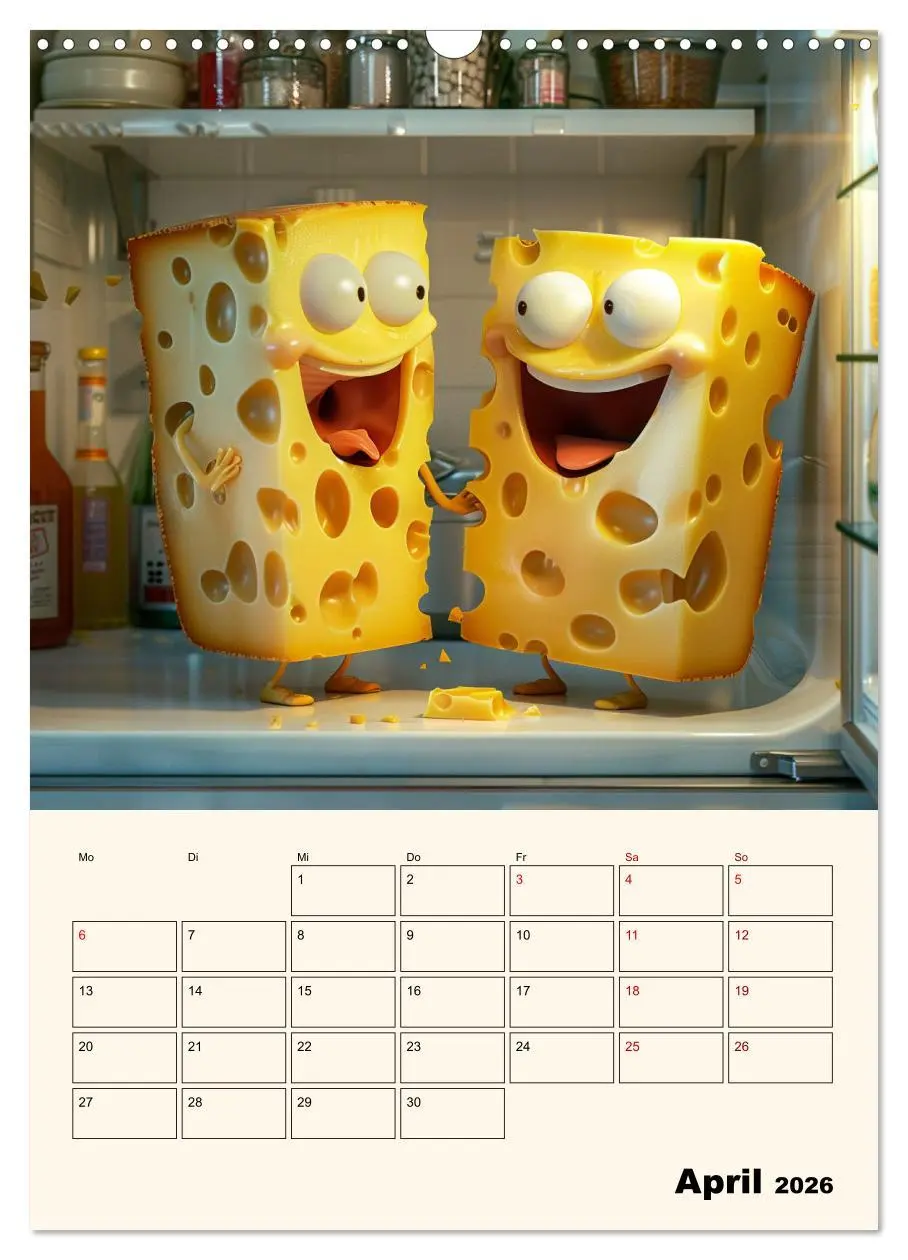 Bild: 9783516267549 | Nachts im Kühlschrank (Wandkalender 2026 DIN A3 hoch), CALVENDO...