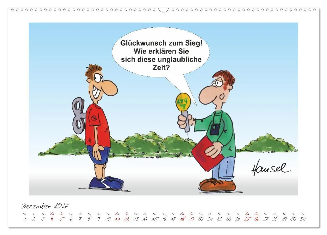 Bild: 9783569357549 | HANSELs kleiner Laufkalender (hochwertiger Premium Wandkalender...