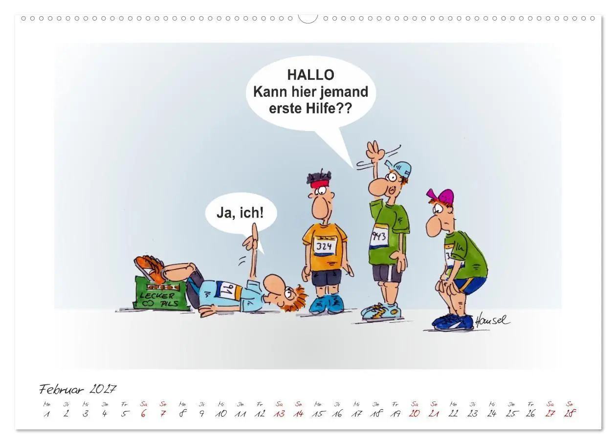 Bild: 9783569357549 | HANSELs kleiner Laufkalender (hochwertiger Premium Wandkalender...