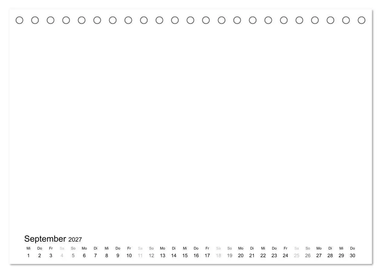Bild: 9783594177549 | Bastelkalender - Weiss (Tischkalender 2027 DIN A5 quer), CALVENDO...